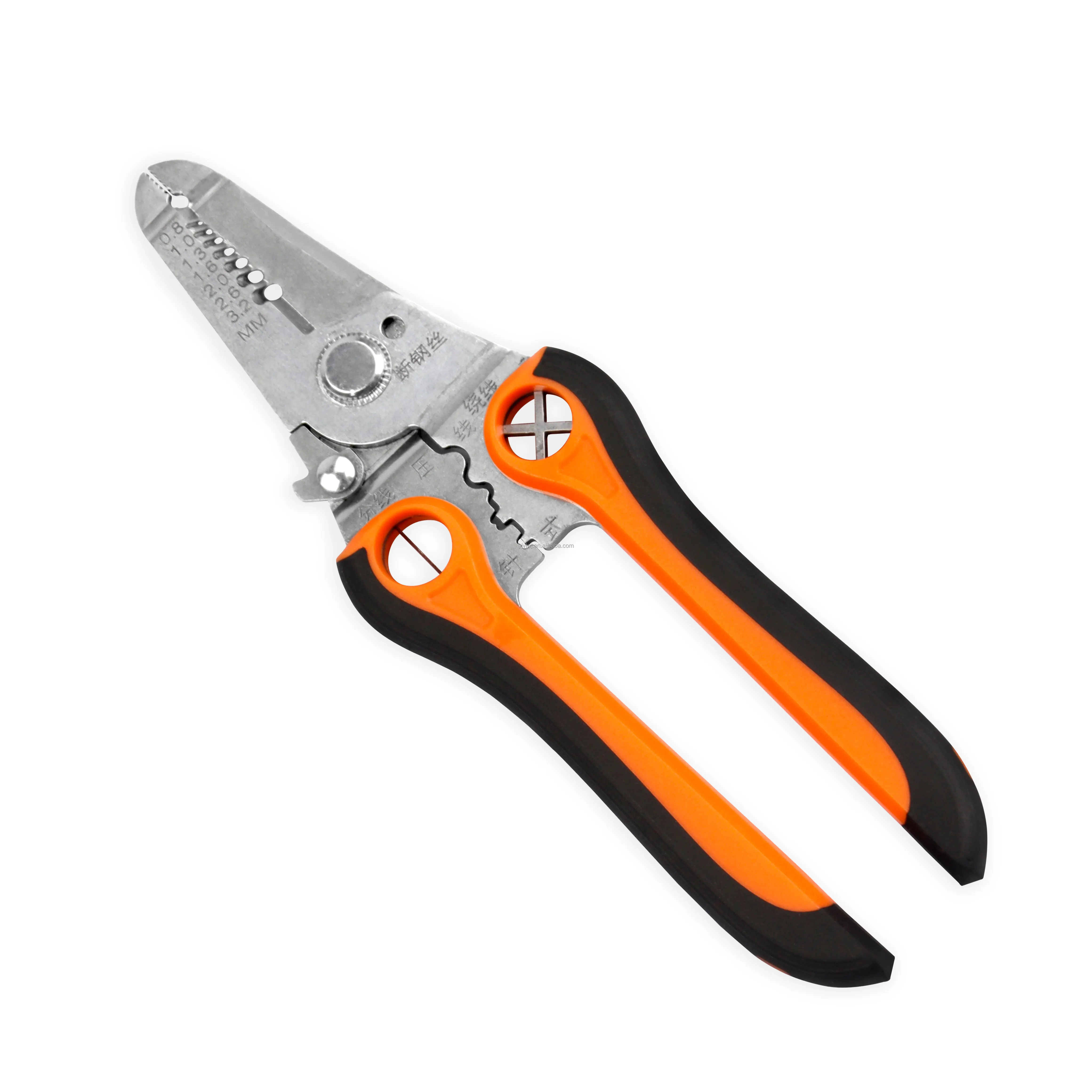 A Hot selling 5 in 1 multipurpose wire stripper pliers cutter combination free sample pliers wire stripper for drill