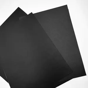 China Black Cardboard Black Cardboard Virgin Wood Pulp Uncoated Black Paperboard Black Cardboard