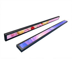 23 24 35 37 inch siêu thị siêu dải rộng Kệ cạnh <span class=keywords><strong>LCD</strong></span> màn hình cảm ứng quảng cáo kỹ thuật số biển kéo dài thanh hiển thị - Product Image 5
