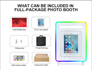 Photomaton de fête avec angle de vue réglable à 15 degrés, éclairage LED portable, version de bureau, machine à photomaton pour <span class=keywords><strong>iPad</strong></span> - Product Image 4