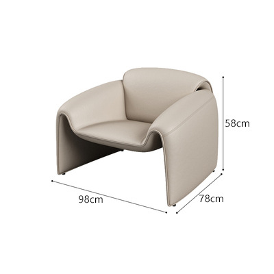 Sofá individual color hueso