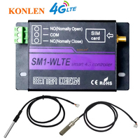 Module relais GSM 4G EU US 1 canal 10A 15A LTE SM1-WLTE Contrôleur intelligent de capteur de température et d'humidité Interrupteur Télécommande