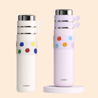 Thermos en acier inoxydable Luminarc avec deux tasses, isolation thermique 12-24h, cadeau portable pour les couples