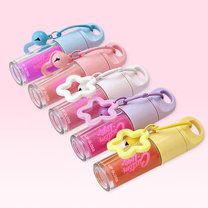 Huile à lèvres en marque privée avec porte-clés, 45 couleurs au choix, hydratante, gros pinceau, brillant à lèvres brillant, vente en gros de maquillage, huile à lèvres repulpante - Product Image 4