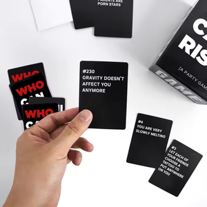 Divertente gioco <span class=keywords><strong>di</strong></span> carte per adulti gioco <span class=keywords><strong>di</strong></span> carte personalizzato OEM stampa anteriore e posteriore Multiplayer domande giochi <span class=keywords><strong>di</strong></span> carte - Product Image 4