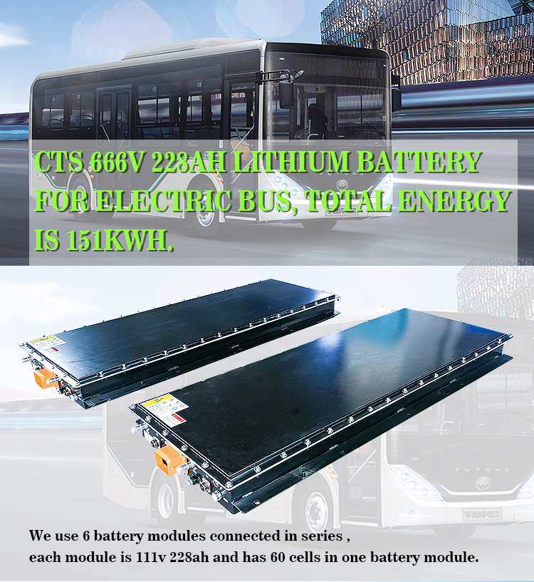 CTS Lithium ion LiFePO4 EV Battery, Long Range 111V 666V 228Ah LiFePO4 Battery, Customized 111V 666V Lithium ion Battery