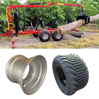 Disesuaikan pertanian Floatation Wheel Rim 16X22.5 roda traktor untuk 500/60-22.5 ban