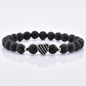 Fait à la main fou Agate pierre en acier inoxydable <span class=keywords><strong>gorille</strong></span> charme perlé bijoux Bracelet bijoux bracelets à breloques ensembles pour la vente en gros - Product Image 5