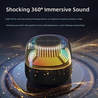 Offre Spéciale : Subwoofer Portable Sans Fil Transparent 5W pour Lecture de Cartes 5.2, Idéal pour Utilisation sur Bureau et en Extérieur