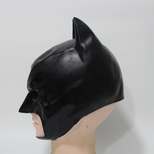 Noir <span class=keywords><strong>Batman</strong></span> adulte Latex tête couverture Latex masque PROM fête carnaval super-héros jeu de rôle Halloween image couleur 1ps/opp sac 50g - Product Image 3