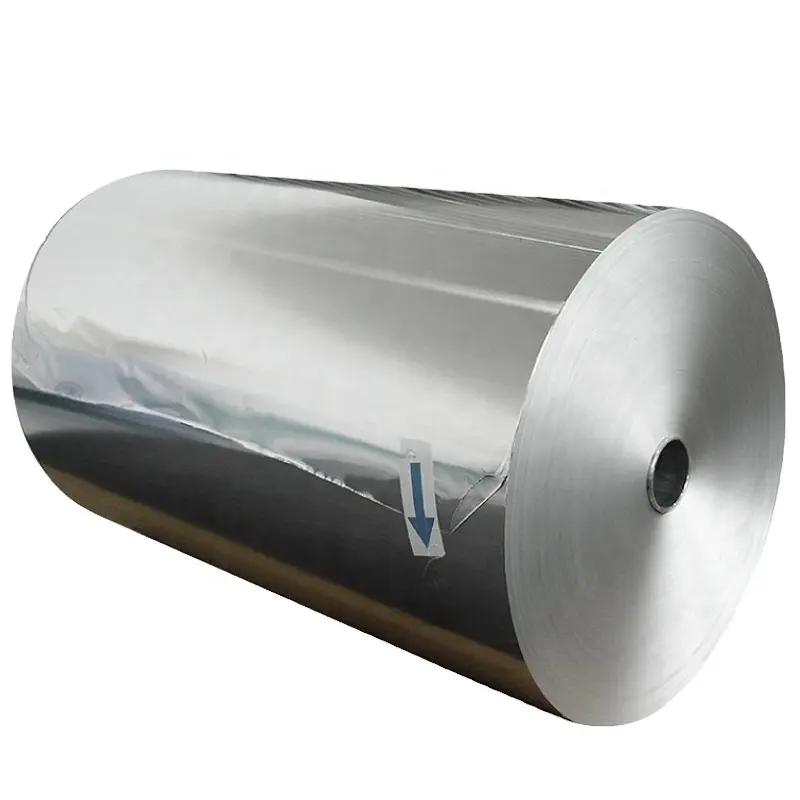 Fabrieksprijs Huishoudelijke Kleine Rol 1235 3003 3004 8011 8079 O Kleur Container Food Grade Tin Papier Jumbo Roll 9-200 Microns Aluin