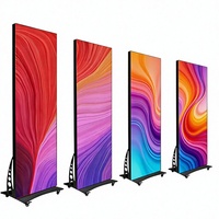 Écran d'affichage publicitaire LED portable et pliable P1.86 P2 P2.5 pour magasin de détail, écran d'affichage pliable