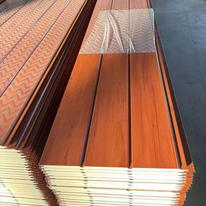 Panneaux sandwich directs d'usine 16mm 20mm 25mm d'épaisseur en acier isolé Carrelage sculpté <span class=keywords><strong>Isolation</strong></span> du toit <span class=keywords><strong>de</strong></span> la maison Panneau <span class=keywords><strong>de</strong></span> revêtement mural en PU - Product Image 1