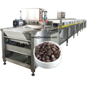 Automatico pieno di Cioccolato macchine per La Produzione di Chip di Deposito di goccia di Cioccolato formando linea di produzione