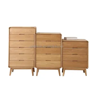 Contracted four or six bucket cabinet Nordic solid wood bedroom furniture small family storage cabinet log cabinet wholesale