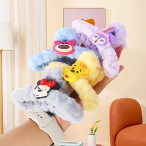 Plush Cartoon Hair <b>Clip</b> For Women 14 Cm Mixed Colors Daily Use - Product Image 1