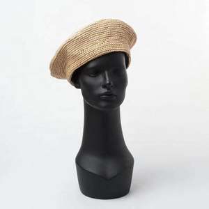Sombreros de Paja de Rafia Natural de Moda para Mujer, Diseño Nuevo de Verano 2024 con Logotipo Personalizado, Gran Venta - Product Image 1