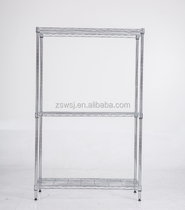 Có thể điều chỉnh NSF kim loại lưu trữ dây Kệ 3 tầng với Chrome và bột áo có thể tháo rời hiển thị Kệ thép carbon đóng hộp - Product Image 1