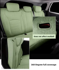 Accesorios de ajuste personalizado para coche, kits de asientos, juego completo de 5 plazas, Lino ecológico, cubierta completa para modelos Range Rover y más de 2000 - Product Image 5