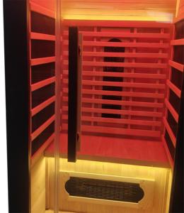Wholesale OEM <b>Cheap</b> 1 Person Indoor Spa Far Infrared Sauna Room with Red <b>Light</b> Heaters - Product Image 4