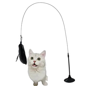 흡입 대화 형 시뮬레이션 대화 형 하이 퀄리티 고양이 티저 지팡이 고양이 스틱 장난감 고양이 재미있는 놀이