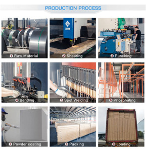 Gabinete archivador de acero con puerta de vidrio LAKSHYO, gabinete de almacenamiento de Metal, 3 cajones, archivador de acero multifuncional - Product Image 6