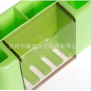Soporte de pared para cepillos de dientes con doble soporte para vasos, juego de baño de plástico, molde semifijo para necesidades diarias - Product Image 5