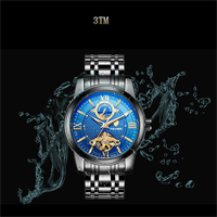 TEVISE T805D 805D Automatische Tourbillon Mechanische Herrenuhr Hochwertige Luxus Mode Edelstahl Uhren für Männer