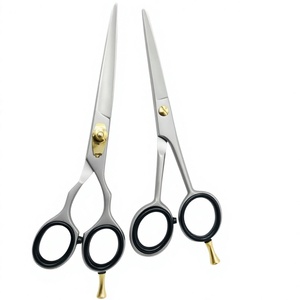 Ciseaux de barbier professionnels japonais en acier inoxydable, ciseaux à effiler les cheveux avec acier VG10, 32 dents, argent, pour toilettage - Product Image 6