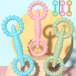 Giocattolo da Masticare per Cani Bunnyhi WJ019 con Anello, Gioco Interattivo per Cani Piccoli e Medi, Anti-Noia, in <span class=keywords><strong>TPR</strong></span> - Product Image 1