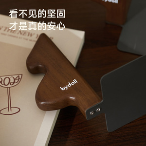 Christmas Tree Solid Wood <b>Bookends</b> 11x12.1x8cm Movable Desktop Office Storage Ornaments for Study Book Storage - Product Image 2