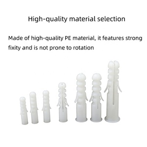 Chevilles murales en <span class=keywords><strong>plastique</strong></span> pour cloisons sèches, chevilles à <span class=keywords><strong>cale</strong></span> avec revêtement TiCN, tête bombée, système de fixation amovible pour matériel de construction - Product Image 5