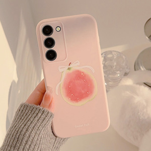 Lusso rosa Guava frutta stampata antiurto TPU morbido custodie per telefono cellulare per <span class=keywords><strong>Samsung</strong></span> per Galaxy S25 A54 <span class=keywords><strong>A21S</strong></span> A34 impugnatura per telefono - Product Image 2