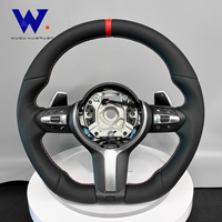 Volant sport en cuir pleine fleur pour BMW M3 M4 M5 M6 F30 F10 F15 F36 F20 F22 E71 E81 E82 E84 E87 E90 E91 E92 X1 X2 X3 X4 X5 X6