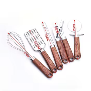 Nuevo Producto: Juego de 9 Utensilios de Cocina de Acero Inoxidable con Mangos de Madera Recubiertos de PP, para Uso Doméstico, Caja Incluida - Product Image 4