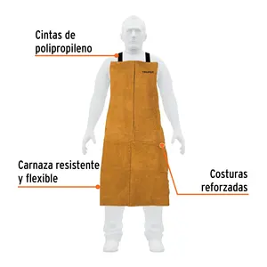 Bavaglino in pelle scamosciata per la protezione della saldatura fornitura essenziale in saldatura e saldatura - Product Image 2