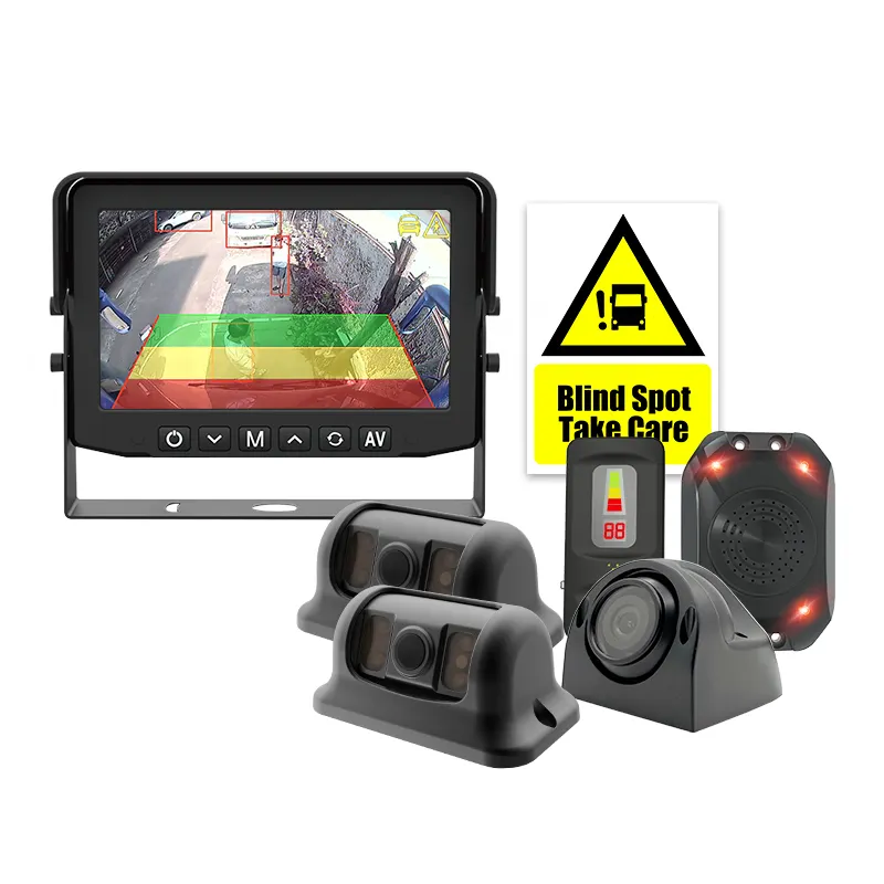 Mcy 7inch Full HD màn hình tầm nhìn trực tiếp tiêu chuẩn DVS London 2024 tuân thủ điểm mù máy ảnh Kit cho hgvs xe tải