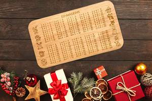 Tablero de desayuno de madera de gran oferta, tablero de madera 1x1 para inscripción escolar y el inicio de la escuela, ideas de regalos únicas para principiantes escolares - Product Image 3