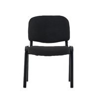 Chaises de formation robustes bleues et marron en gros à prix abordable, chaises de conférence empilables en tissu avec cadre métallique personnalisé pour hôtels