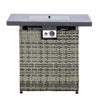 Table de chauffage au gaz portable en acier moderne pour le camping, le chauffage extérieur et les fêtes