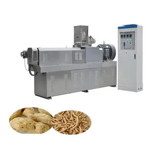 China manufacturer soya protein production line textured soybean meat chunk nugget making machine