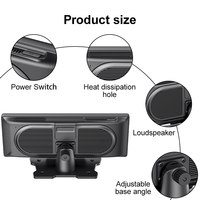 Maustor Écran tactile IPS 10 pouces sans fil CarPlay Android Auto, prend en charge l'image inversée, lecteur DVD de voiture portable, écran de voiture Android