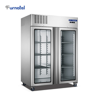 FRCF-2-2 Réfrigérateur En Acier Inoxydable Industrielle Verticale Réfrigérateur et Congélateur avec Prix Usine