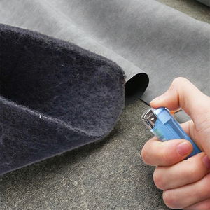 Flame Retardant Weft Suede Fabric 100% Polyester Plain Dyed Medium Weight Woven <b>Material</b> for Industrial Use - Product Image 6
