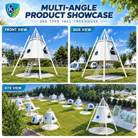 Suite intelligente innovante en forme de capsule spatiale, éclairage automatisé, parc paysager, tourisme, installation rapide, intérieur haut de gamme, maison préfabriquée