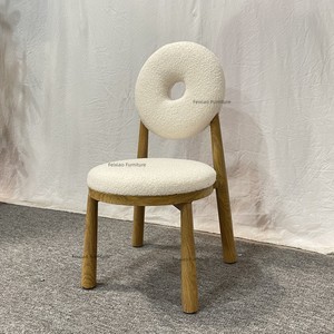 Sedia a ciambella <span class=keywords><strong>in</strong></span> acciaio color <span class=keywords><strong>legno</strong></span> con schienale rotondo, modello popolare 2026 - Product Image 6