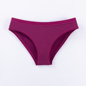 2024 European American Women's Sexy Low-Rise Seamless Knitted Briefs <b>40</b> Combed Cotton Comfortable Eco-Friendly ODM - Product Image 5