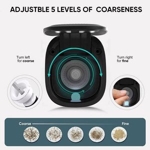Automatic Dust Lids LED Light Metal Eco-Friendly <b>Pepper</b> <b>Grinder</b> Mill USB Rechargeable Electric Salt <b>Pepper</b> <b>Grinder</b> Set Dual - Product Image 4