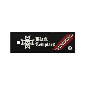<strong>WarHammer</strong> 40K PVC Soft Rubber Keychain Pendant Templar Samurai Chest Band Morale Badge with Velcro-<strong>Patches</strong> Genre - Product Image 2