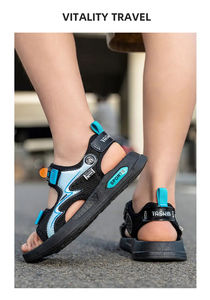 <span class=keywords><strong>Sandales</strong></span> de plage d'été à amorti hautement élastique pour garçons, plates et confortables pour enfants - Product Image 4